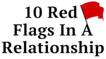 What are the red flags in a relationship